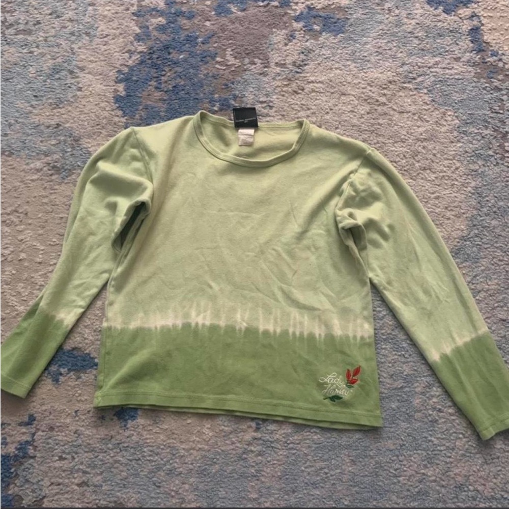 Harley-Davidson Green Shirt with Red Embroidery